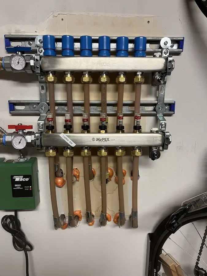 Plumber performing Gas Line Installation at a residential property in Ruskin